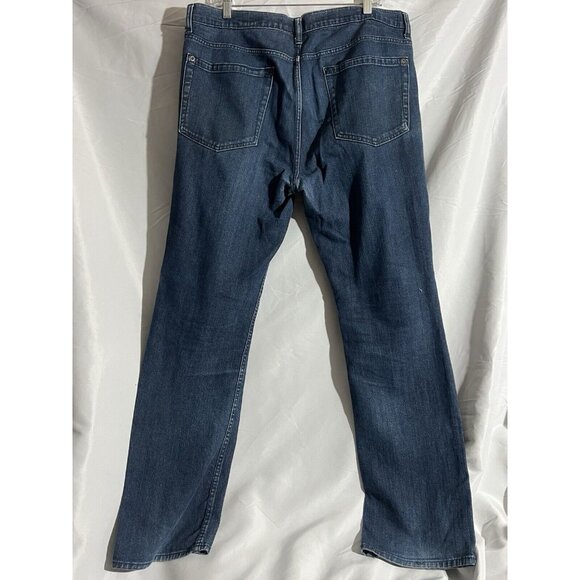 RVCA Chev Mens 36 x 31 Dark Wash Denim Straight Leg Jeans - Picture 4 of 4